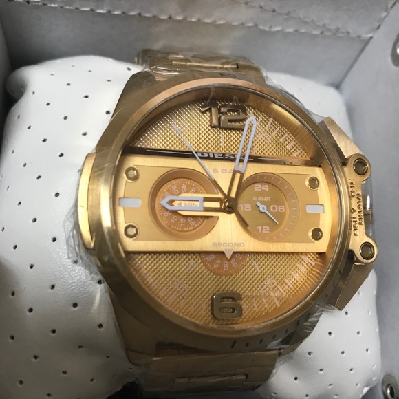 Diesel men’s chronograph gold watch DZ4377 NWT - Picture 3 of 7